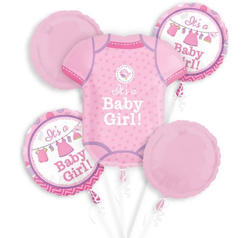 It's A Girl! Romper Balloon Bouquet